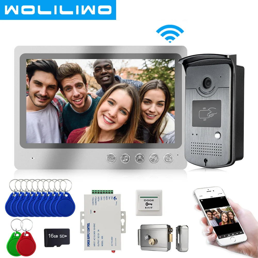 Wifi Video Intercom System 9''Screen Doorphone Record System White Light Night Vision RFID Unlock Doorbell Camera Remote Unlock
Wifi Video Intercom System 9''Screen Doorphone Record System White Light Night Vision RFID Unlock Doorbell Camera Remote Unlock