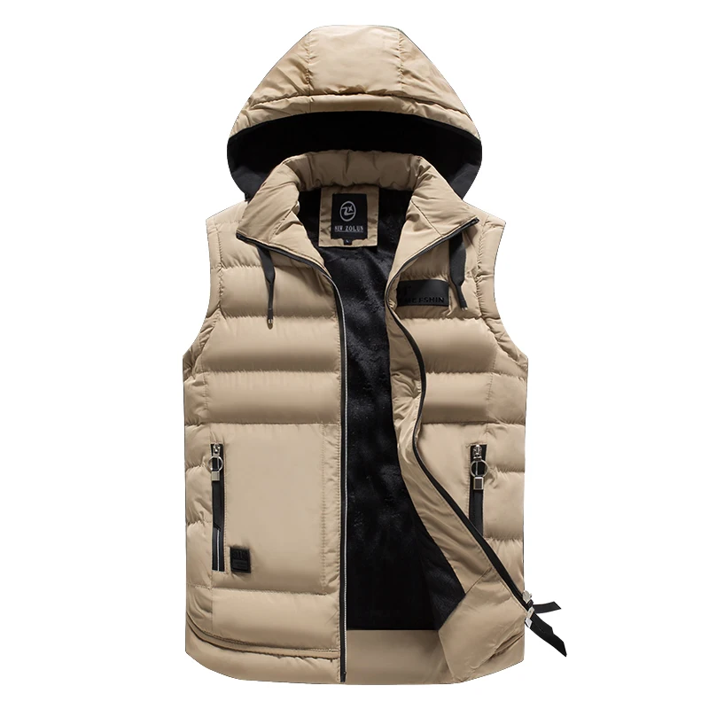 New Men Autumn Winter Fleece Warm Detachable Hooded Vest Men Outdoors Windproof Casual Stand Collar Vest Male Coat Plus Size 4XL
New Men Autumn Winter Fleece Warm Detachable Hooded Vest Men Outdoors Windproof Casual Stand Collar Vest Male Coat Plus Size 4XL