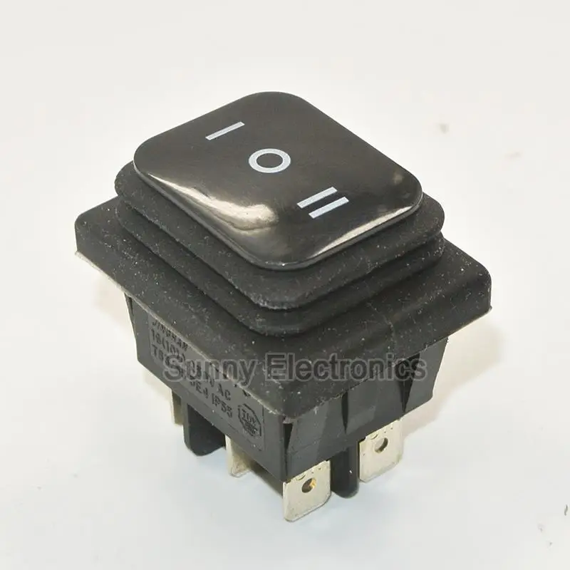 50Pcs Black Waterproof IP65 Rocker Switch DPDT (ON-OFF-ON) IP65 Rated Boat Car Rocker Switch
50Pcs Black Waterproof IP65 Rocker Switch DPDT (ON-OFF-ON) IP65 Rated Boat Car Rocker Switch