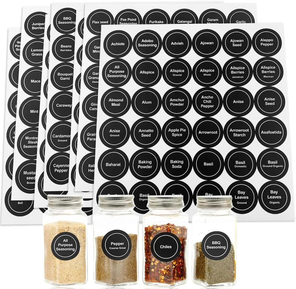 432Pcs Spice Labels Stickers, Waterproof & Tear-Resistant, Preprinted + Blank for Kitchen Jars
432Pcs Spice Labels Stickers, Waterproof & Tear-Resistant, Preprinted + Blank for Kitchen Jars