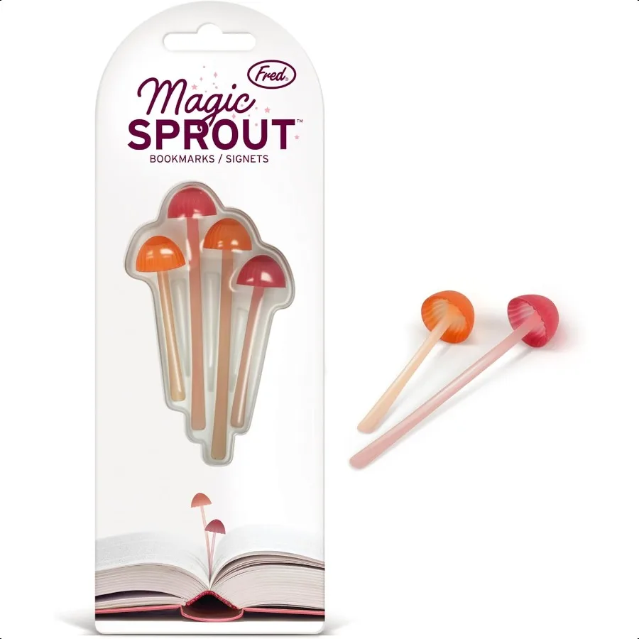 Genuine Fred Magic Sprout MiniMushroom Bookmarks Set of 4 Two Sizes and Colors Soft Flexible Silicone Fun Stocking Stuffer Gift
Genuine Fred Magic Sprout MiniMushroom Bookmarks Set of 4 Two Sizes and Colors Soft Flexible Silicone Fun Stocking Stuffer Gift