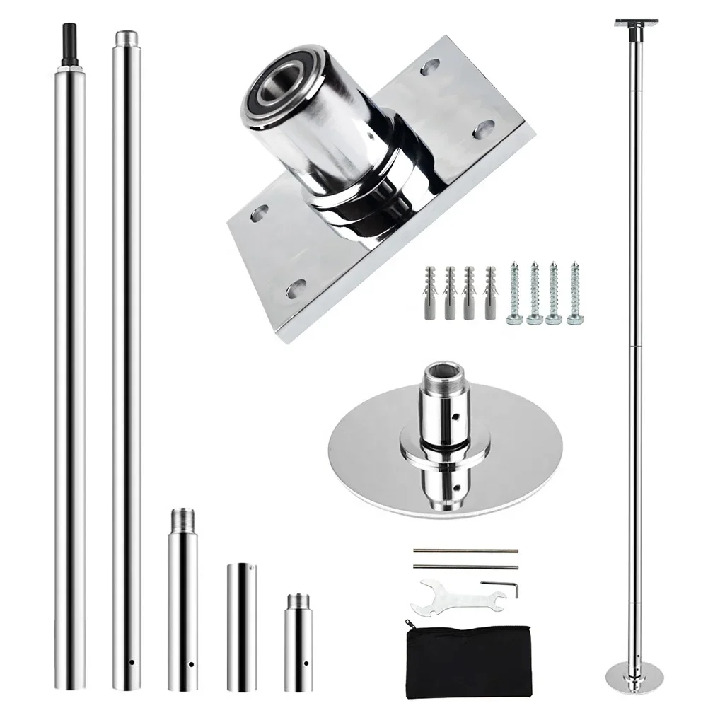 PRIORFITNESS Pole Dance 360 Spinning and Static 45mm Perforable Pole Fitness Stripper Pole
PRIORFITNESS Pole Dance 360 Spinning and Static 45mm Perforable Pole Fitness Stripper Pole
