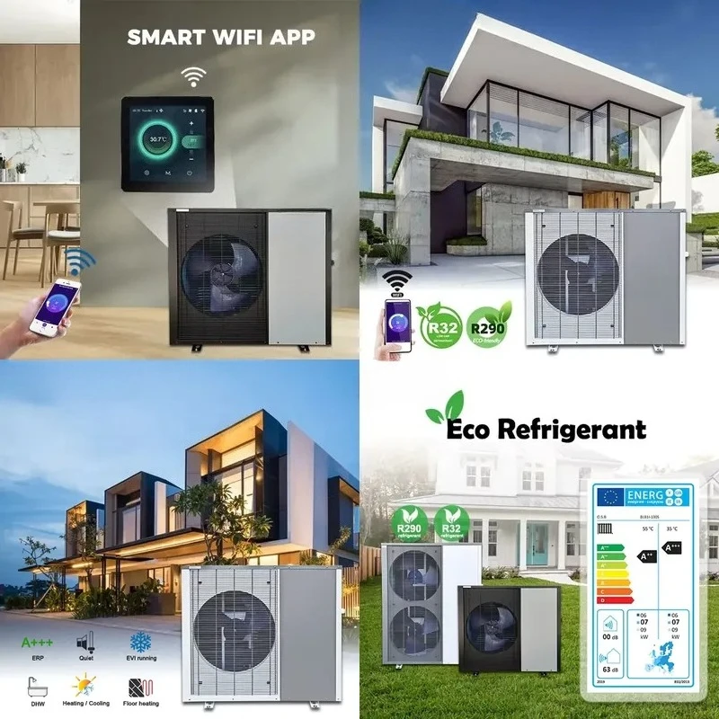 for R290 Air Source Monoblock Heat Pump Electric and Solar Powered High Efficiency Heating and Cooling DC Inverter App
for R290 Air Source Monoblock Heat Pump Electric and Solar Powered High Efficiency Heating and Cooling DC Inverter App