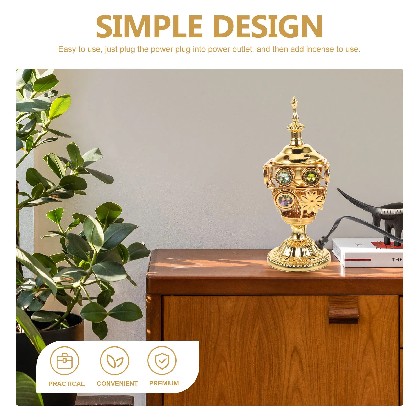 Home Aromatherapy Burner Decorative Electric Censer Charcoal Metal Holder Resin
Home Aromatherapy Burner Decorative Electric Censer Charcoal Metal Holder Resin