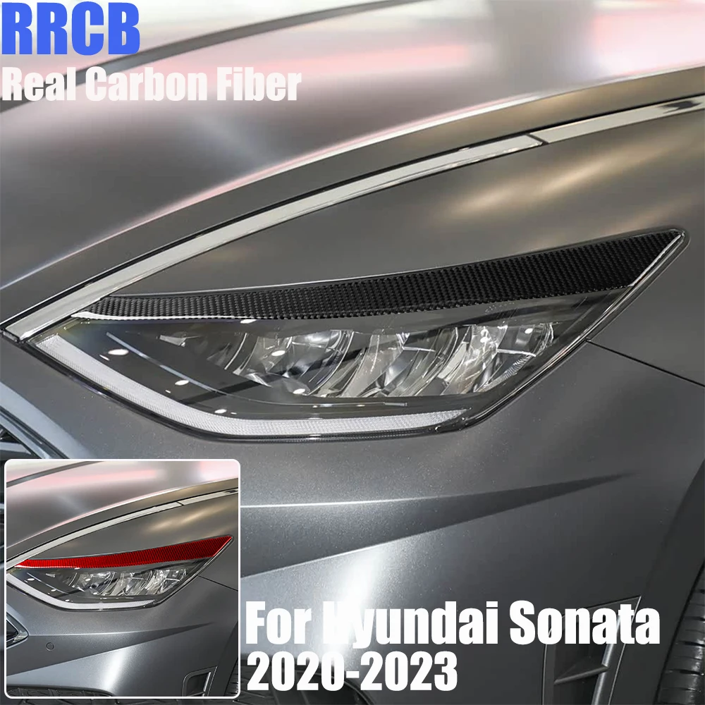 Real Carbon Fiber Car Accessories Headlight Eyebrows Trim Cover Soft Sticker For Hyundai Sonata 10th Gen DN8 2020 2021 2022 2023
Real Carbon Fiber Car Accessories Headlight Eyebrows Trim Cover Soft Sticker For Hyundai Sonata 10th Gen DN8 2020 2021 2022 2023