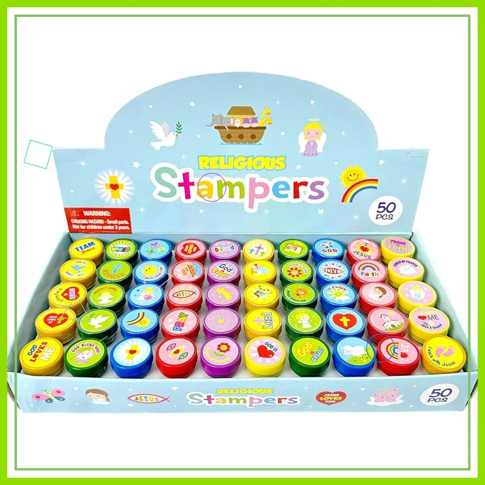 50 Pcs Christian Self Inking Stamps for Kids – Religious Party Favors, VBS & Sunday School Giveaways
50 Pcs Christian Self Inking Stamps for Kids – Religious Party Favors, VBS & Sunday School Giveaways