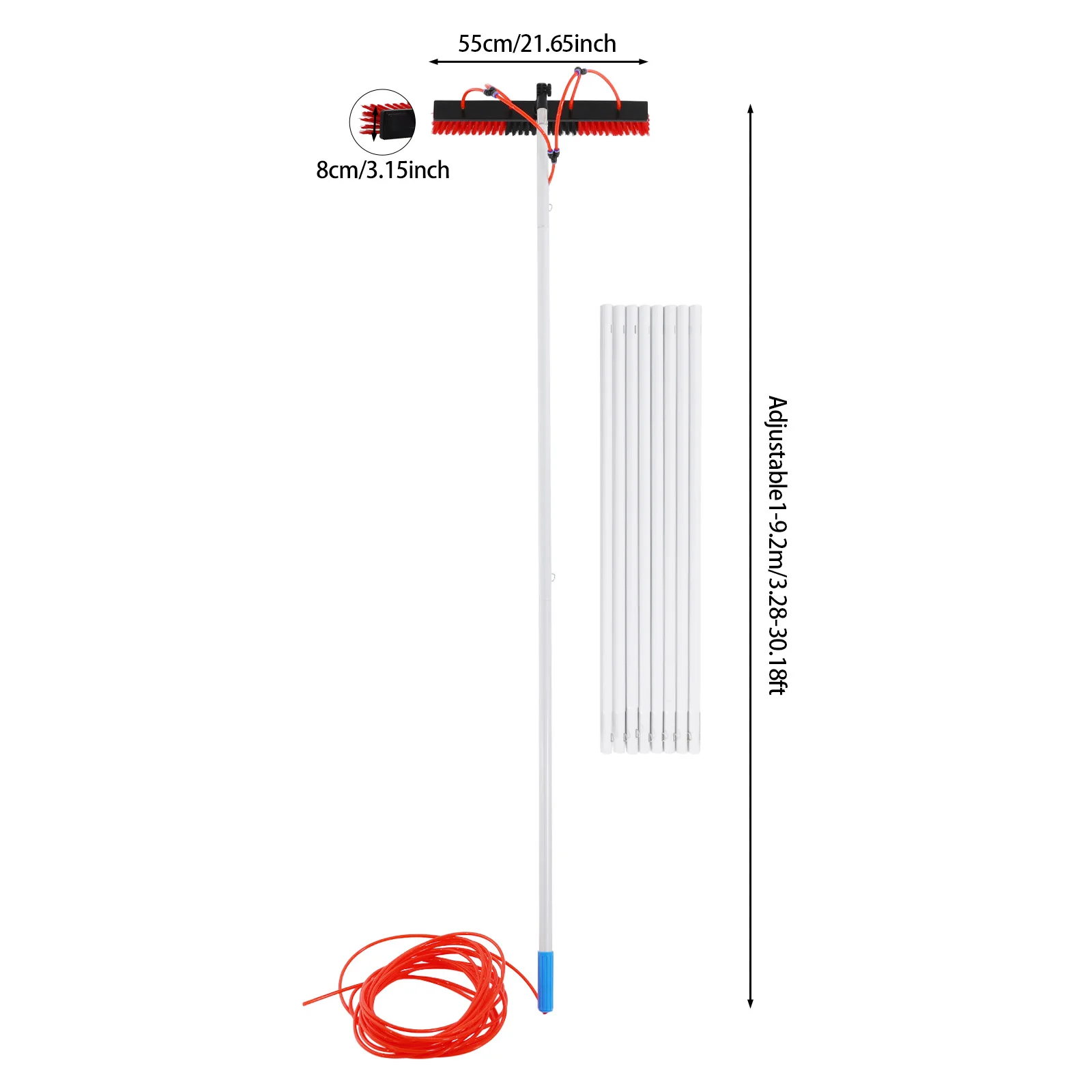 (Clearance Sale!) Solar Panel Cleaning Brush High-Reach Window Cleaning Brush Kit 9.2m Telescopic Pole Window Cleaning Tool Kit for Solar Panel & Roof
(Clearance Sale!) Solar Panel Cleaning Brush High-Reach Window Cleaning Brush Kit 9.2m Telescopic Pole Window Cleaning Tool Kit for Solar Panel & Roof