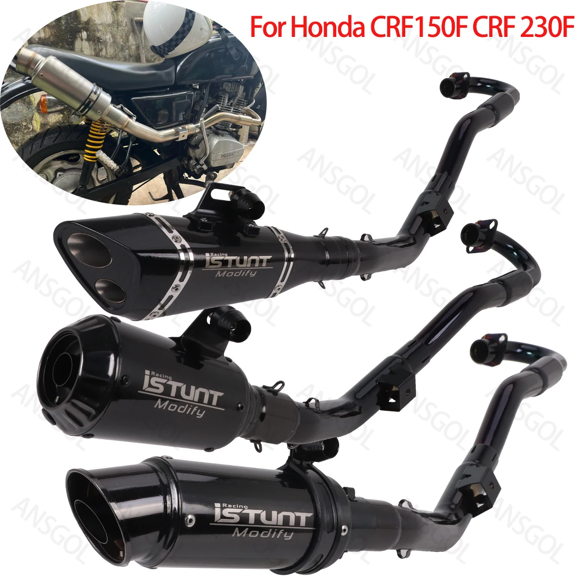 Slip on For CRF230F CRF 150F 2003-2019 Motorcycle Full Exhaust Muffler System Escape Modified Front Link Pipe Muffler
Slip on For CRF230F CRF 150F 2003-2019 Motorcycle Full Exhaust Muffler System Escape Modified Front Link Pipe Muffler