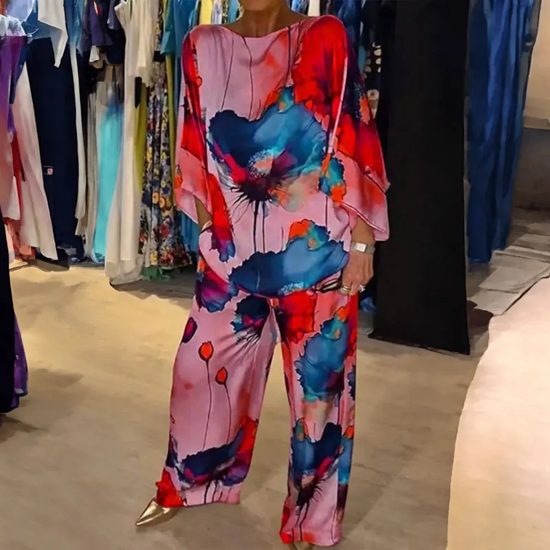 2024 Autumn/Winter New Women's Bat Long Sleeved Pants Printed Casual Fashion Set For Women
2024 Autumn/Winter New Women's Bat Long Sleeved Pants Printed Casual Fashion Set For Women