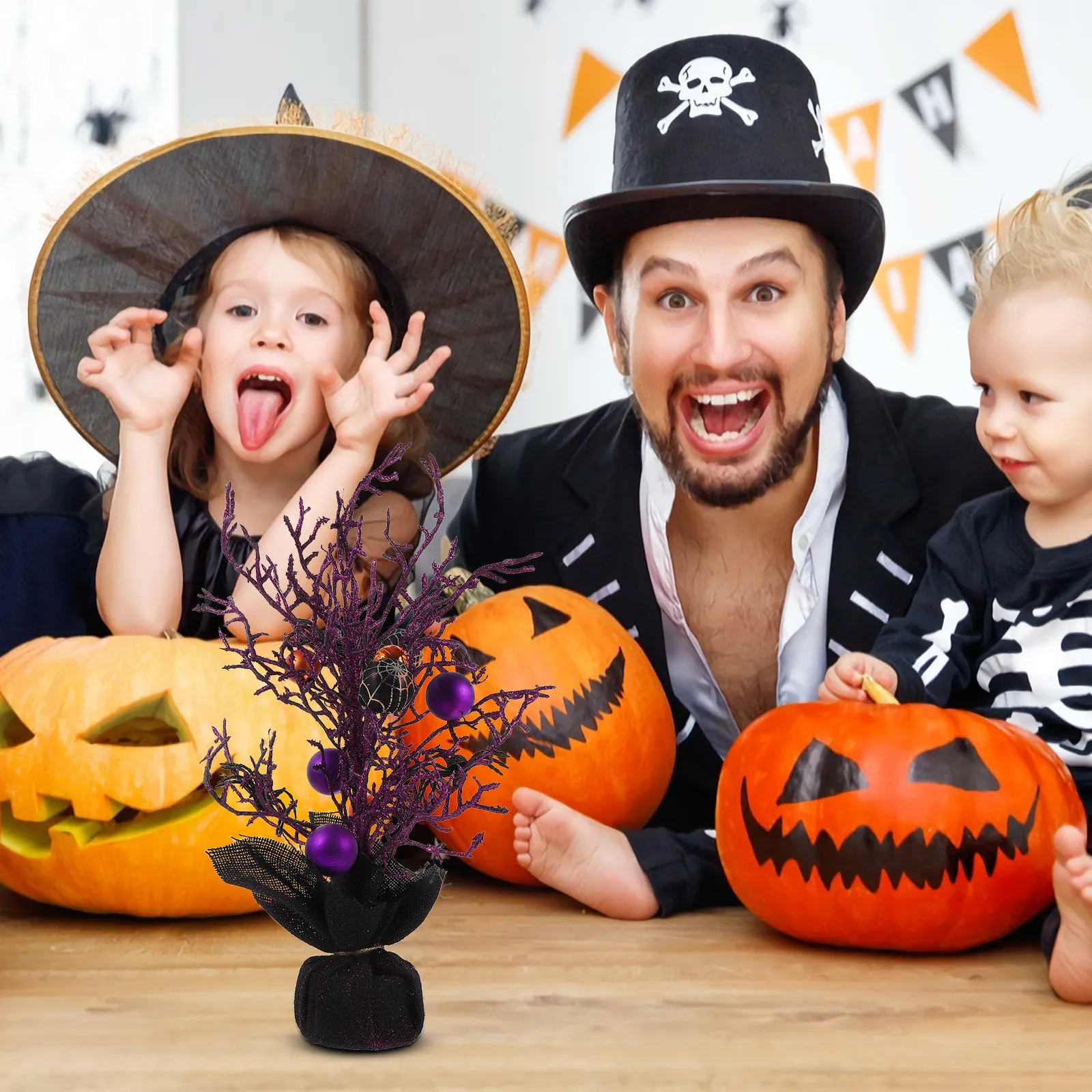 Декоративная ветка дерева для Хэллоуина: реалистичное украшение в виде бонсай для вечеринок и оформления сцен с призраками, искусственный декор, имитирующий живую форму.
Декоративная ветка дерева для Хэллоуина: реалистичное украшение в виде бонсай для вечеринок и оформления сцен с призраками, искусственный декор, имитирующий живую форму.