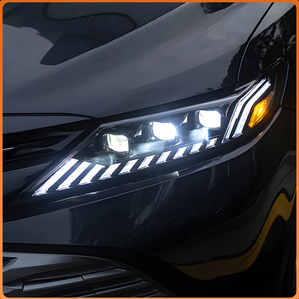 For Toyota Camry 2018-2023 Upgrade RS7 Style Triple Lens LED Headlight Assembly Streamer Turn Signal Car Front Light Accessories
For Toyota Camry 2018-2023 Upgrade RS7 Style Triple Lens LED Headlight Assembly Streamer Turn Signal Car Front Light Accessories