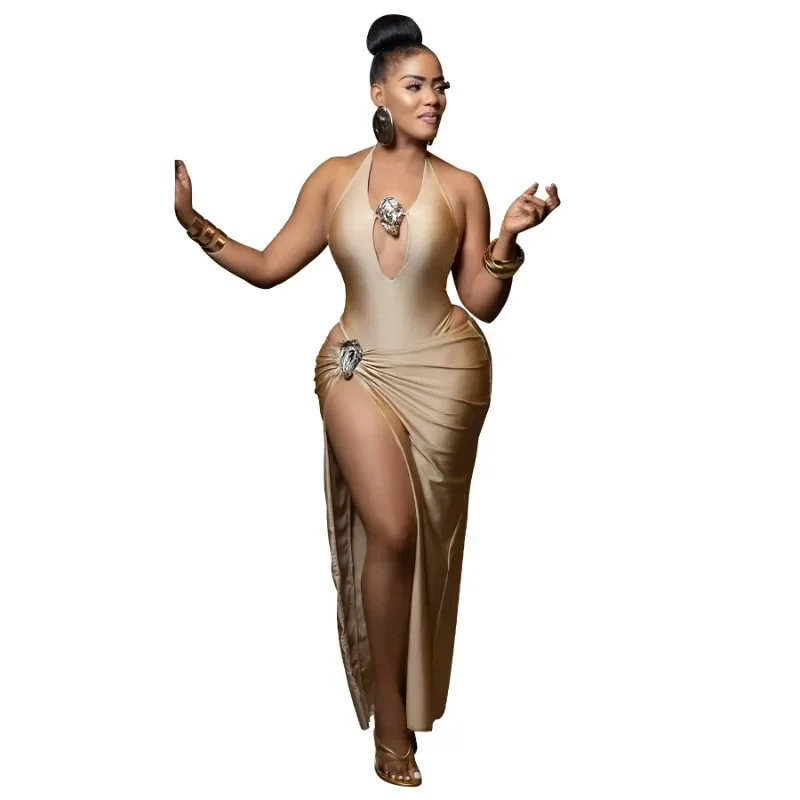 2025 New Women's Dress Set Sleeveless Bodysuit Tops and High Side Split Maxi Skirts Suit 2025 Beach Sexy Two 2 Piece Set Outfits
2025 New Women's Dress Set Sleeveless Bodysuit Tops and High Side Split Maxi Skirts Suit 2025 Beach Sexy Two 2 Piece Set Outfits