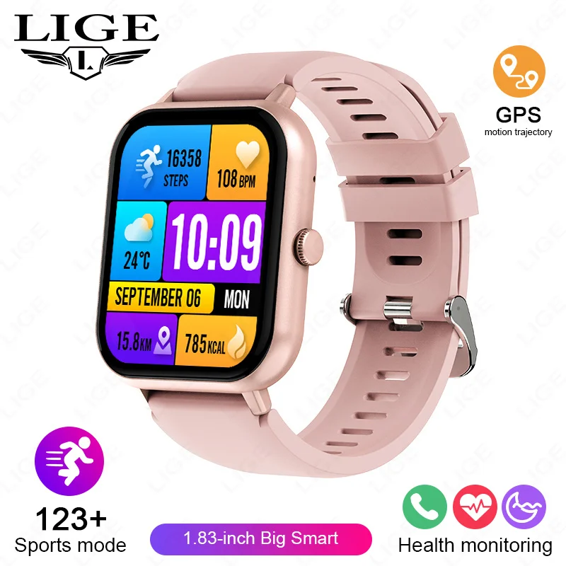 Women Smart Watch Sleep Monitoring 1.83” HD Screen IP67 Waterproof Pedometer 100+ Sports Modes Bluetooth Call Smartwatch Lady
Women Smart Watch Sleep Monitoring 1.83” HD Screen IP67 Waterproof Pedometer 100+ Sports Modes Bluetooth Call Smartwatch Lady