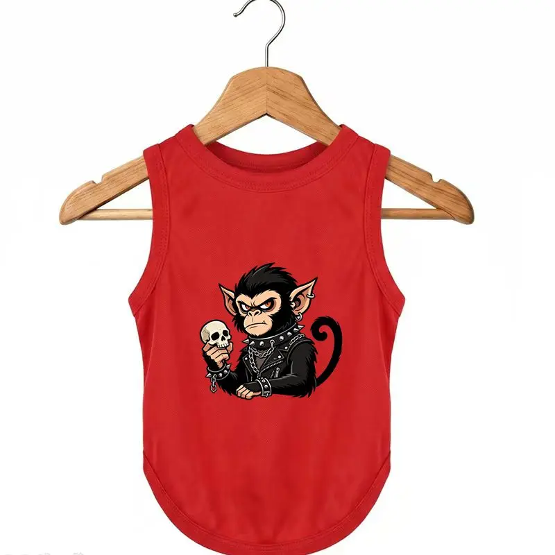 Personality Rock Monkey Pet Vest, Summer Lightweight Breathable Dog T-Shirt
Personality Rock Monkey Pet Vest, Summer Lightweight Breathable Dog T-Shirt