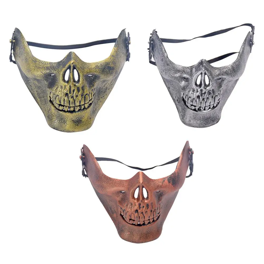Half Face Mask Masquerade Halloween Costume Gold Silver Brass Adjustable Rubber Band Lightweight Scary Plastic
Half Face Mask Masquerade Halloween Costume Gold Silver Brass Adjustable Rubber Band Lightweight Scary Plastic