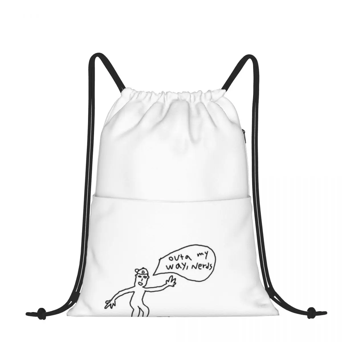 Drawstring Backpack Cool Guy Shoulder Bag Zipper Pocket Sports & Travel Hikes Portables Bag
Drawstring Backpack Cool Guy Shoulder Bag Zipper Pocket Sports & Travel Hikes Portables Bag