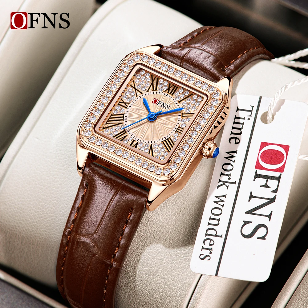 OFNS 1518 женские кварцевые часы, легкие роскошные квадратные элегантные римские водонепроницаемые модные трендовые наручные часы для женщин 2025 
OFNS 1518 женские кварцевые часы, легкие роскошные квадратные элегантные римские водонепроницаемые модные трендовые наручные часы для женщин 2025