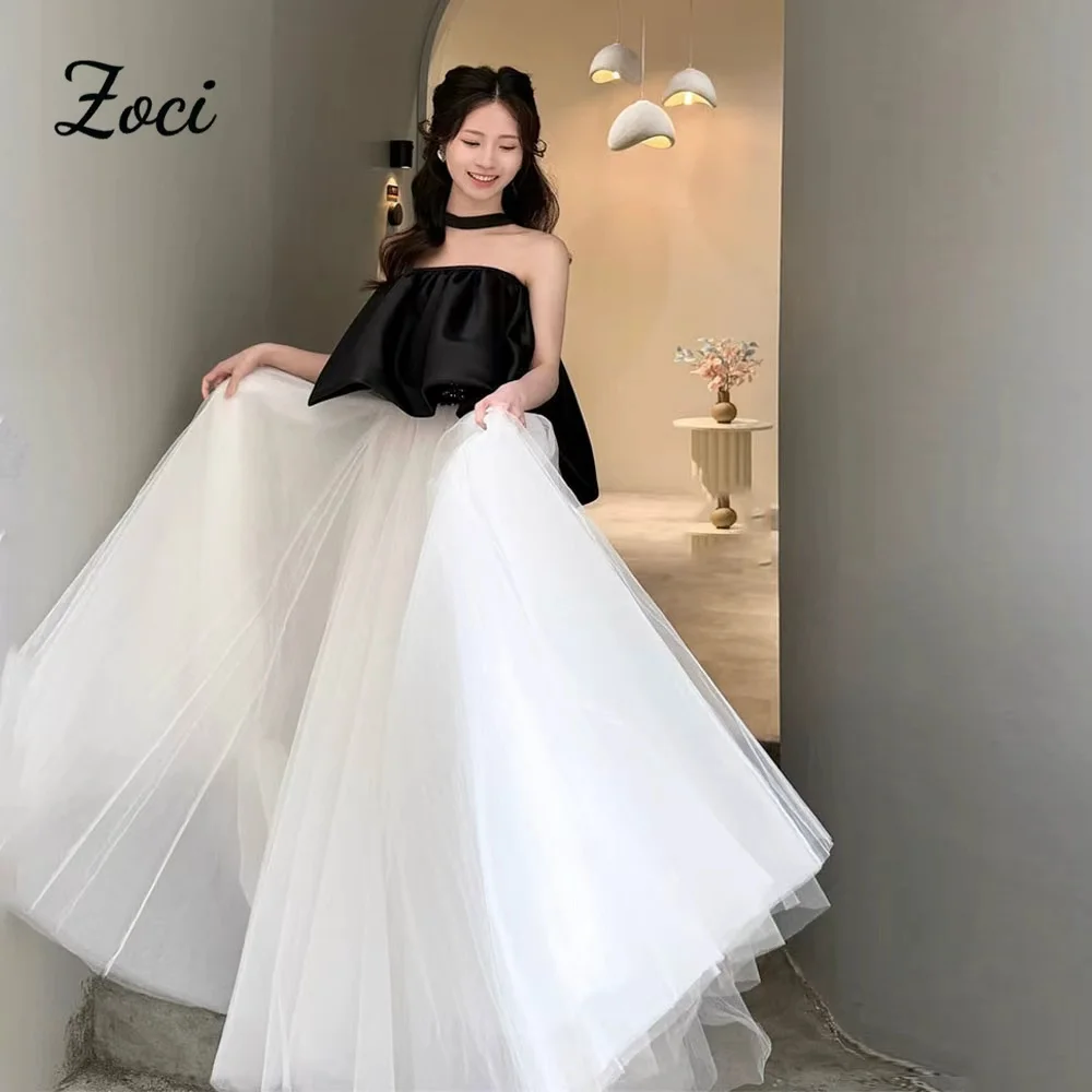 Zoci 2 Pcs Strapless Shiny Korea Wedding Dresses With Satin Cape Bride Photos Shoot Reception Party Gown Shawls Customized
Zoci 2 Pcs Strapless Shiny Korea Wedding Dresses With Satin Cape Bride Photos Shoot Reception Party Gown Shawls Customized