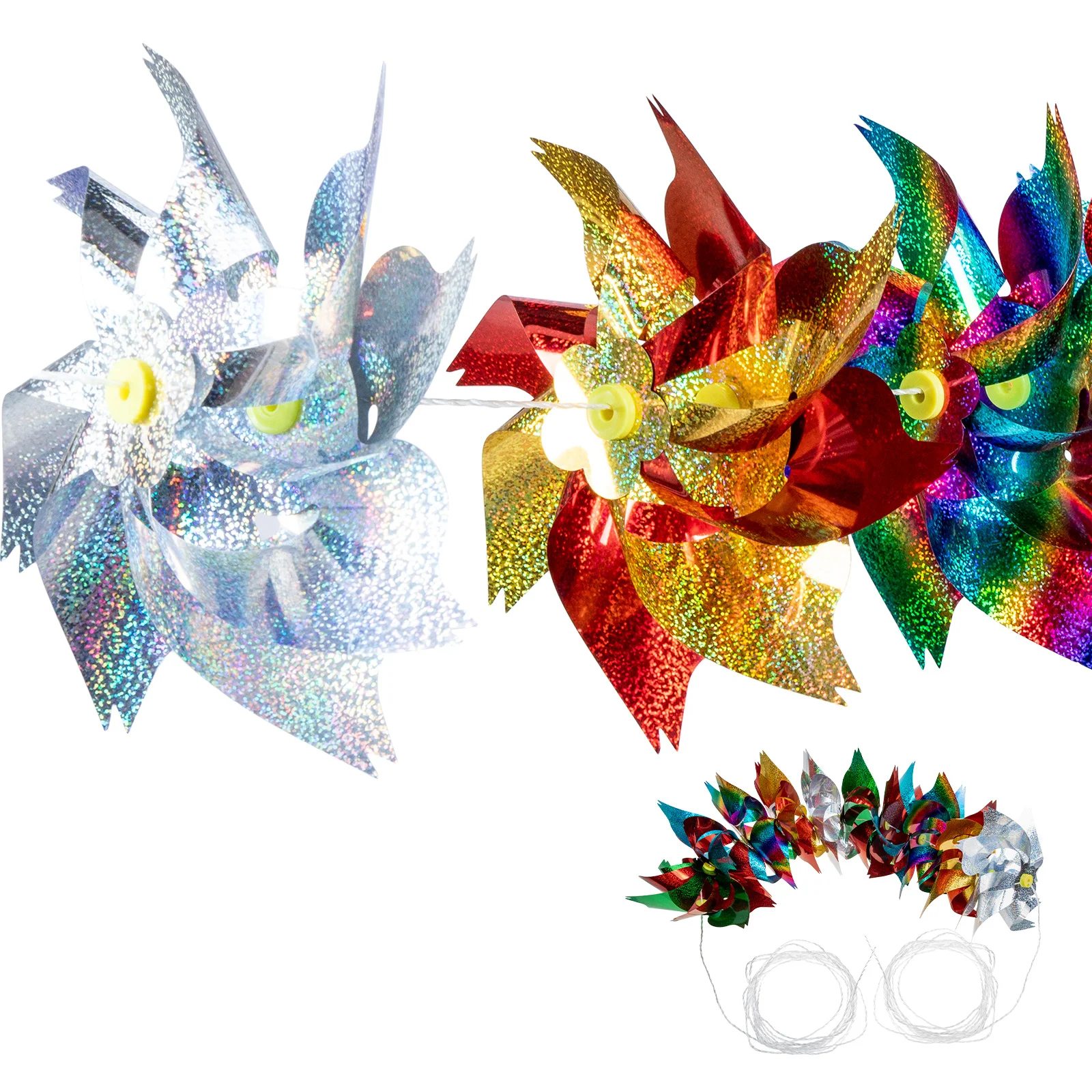 PET Bird Windmill String Reflective Pinwheels Garden Yard Scare Devices Lasting Suitable Railway Farms Outdoor
PET Bird Windmill String Reflective Pinwheels Garden Yard Scare Devices Lasting Suitable Railway Farms Outdoor