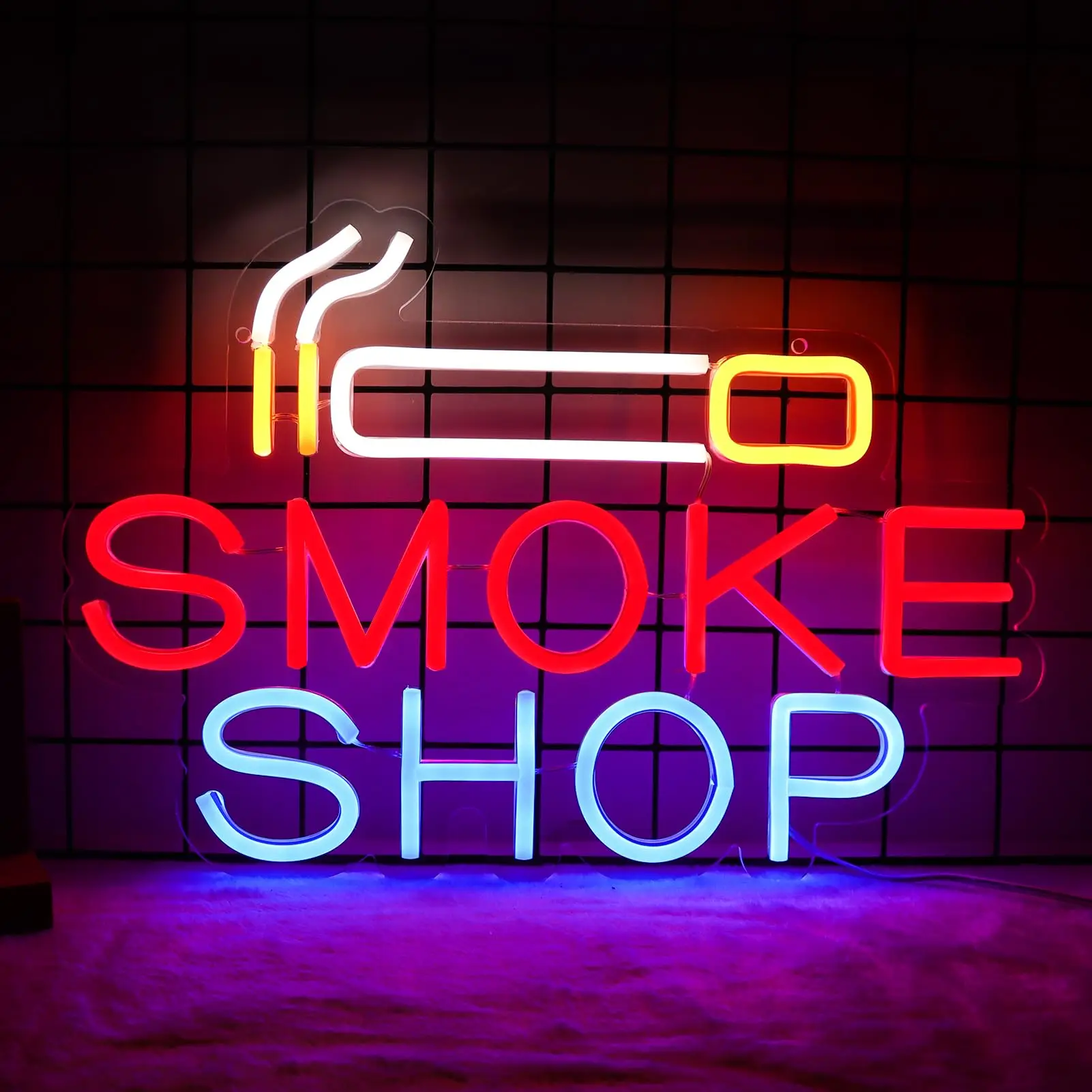 Smoke Shop Neon Sign for Business Advertising Smoking Lounge Man Cave Light Home Bar or Garage Decor Vibes Lights for Pub Party
Smoke Shop Neon Sign for Business Advertising Smoking Lounge Man Cave Light Home Bar or Garage Decor Vibes Lights for Pub Party