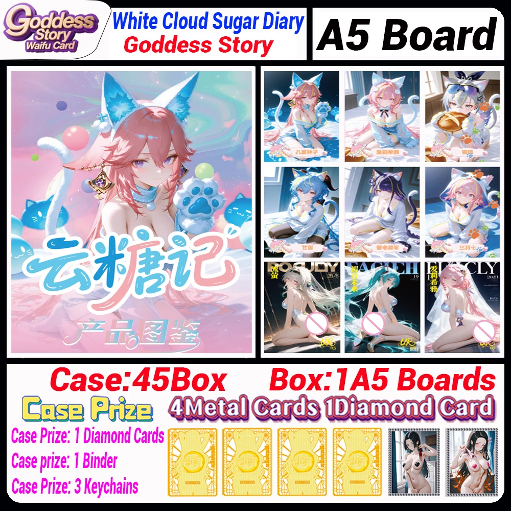 2025 Новейший дневник белого облака и сахара Goddess Story A5 Настольные карты Waifu Anime Girl TCG Игровая карта Doujin Игрушки и подарок для хобби
2025 Новейший дневник белого облака и сахара Goddess Story A5 Настольные карты Waifu Anime Girl TCG Игровая карта Doujin Игрушки и подарок для хобби