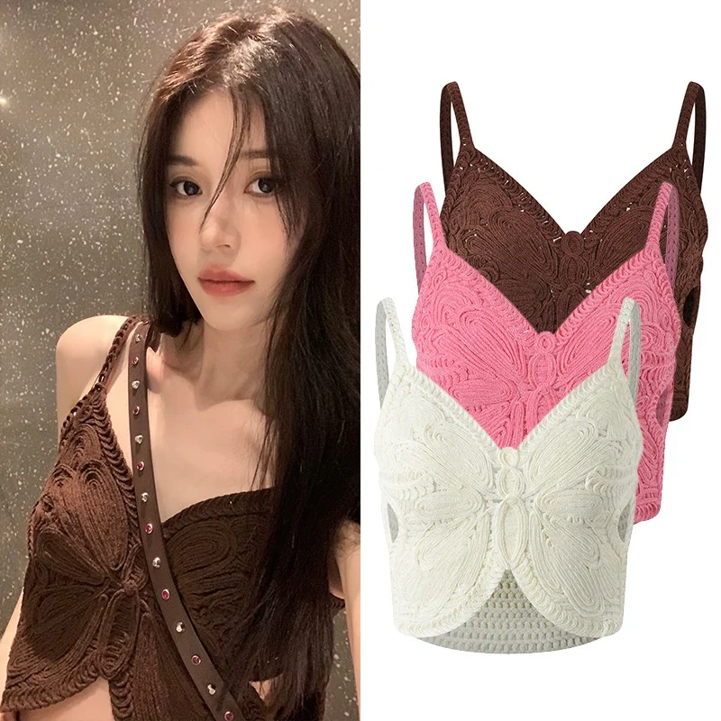 Hook Flower ort Knitted Vest 2024 Summer Slim Fit Women's Gentle Sle No Chest Pad Other Material 00% Ice Silk
Hook Flower ort Knitted Vest 2024 Summer Slim Fit Women's Gentle Sle No Chest Pad Other Material 00% Ice Silk