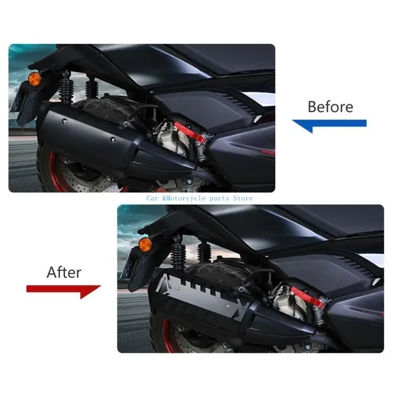 Y9UC Anti Scald Motorcycle Exhaust Protections Motorcycle Exhaust Heat Cover Simple Installation for XMAX300
Y9UC Anti Scald Motorcycle Exhaust Protections Motorcycle Exhaust Heat Cover Simple Installation for XMAX300