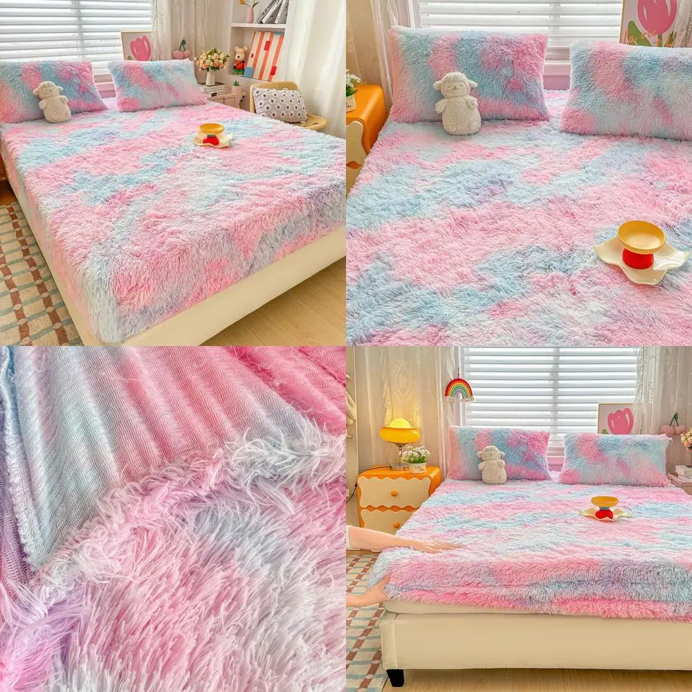 Purple Rainbow Faux Fur Twin Sheet Set: Plush Velvet Flannel, 1 Fitted + 2 Pillowcases
Purple Rainbow Faux Fur Twin Sheet Set: Plush Velvet Flannel, 1 Fitted + 2 Pillowcases