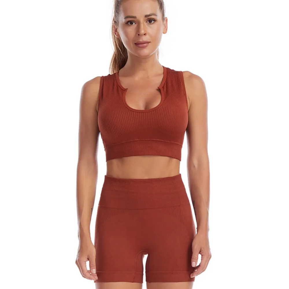 Nylon Women Yoga Suit Without Pad Stretchable Suspenders Shorts Suit Soft Breathable Fitness Crop Tops Sports Underwear
Nylon Women Yoga Suit Without Pad Stretchable Suspenders Shorts Suit Soft Breathable Fitness Crop Tops Sports Underwear