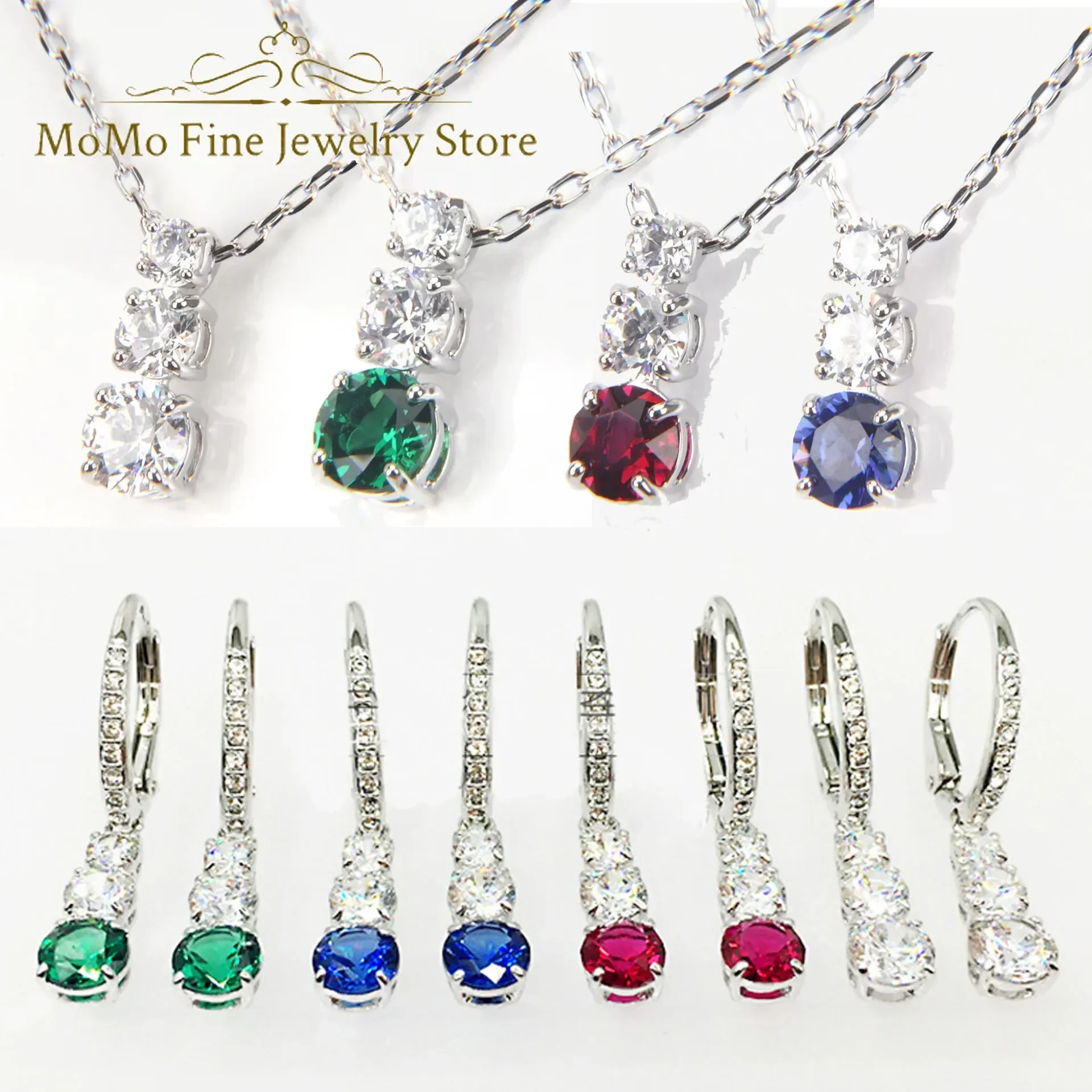 2025 High Quality Fine Party Jewelry Set Charming Red Green Water Drop Crystal Fashion Necklace Earrings Romantic Gift for Women
2025 High Quality Fine Party Jewelry Set Charming Red Green Water Drop Crystal Fashion Necklace Earrings Romantic Gift for Women