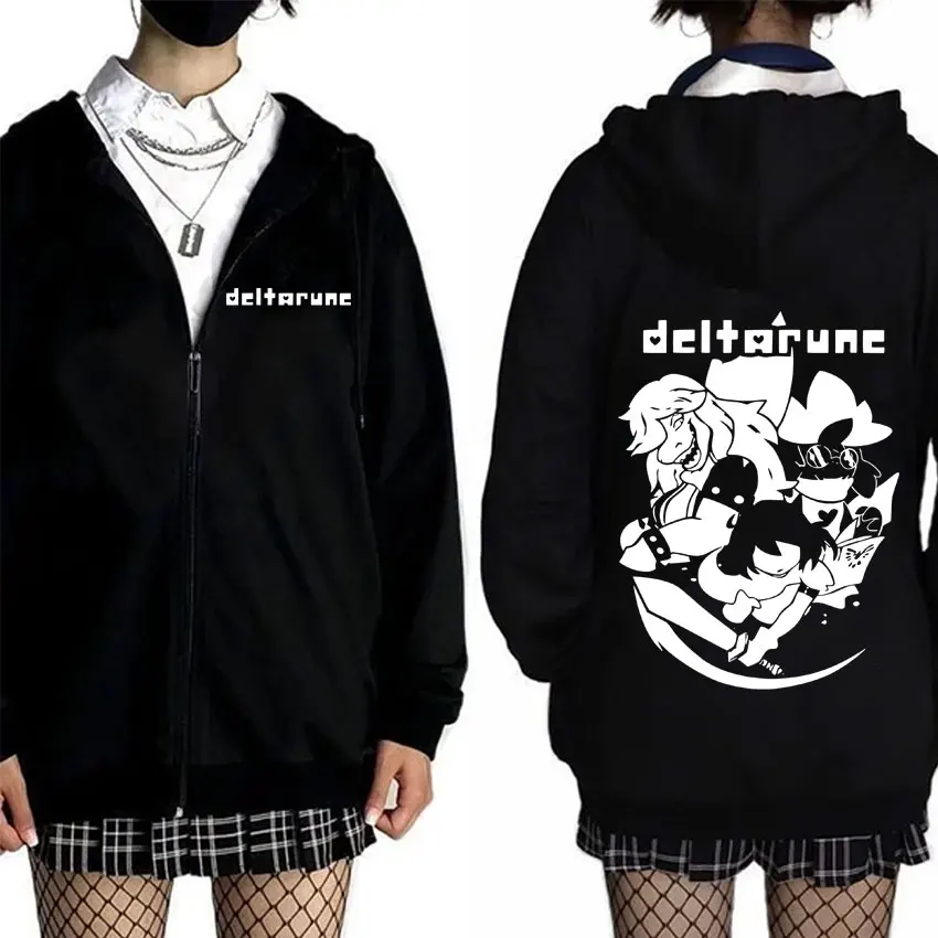 Hot Game Deltarune Susie Kris Ralsei Funny Graphic Zipper Hoodie Men Women Casual Humor Oversized Zip Up Jacket Otaku Lover Gift
Hot Game Deltarune Susie Kris Ralsei Funny Graphic Zipper Hoodie Men Women Casual Humor Oversized Zip Up Jacket Otaku Lover Gift
