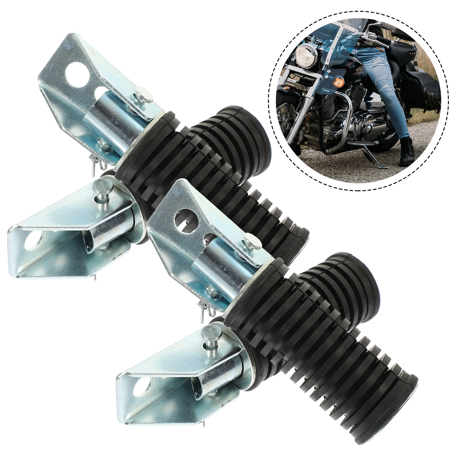 4pcs Rubber Foot Peg Motorcycle Pedal Wear Resistant Footrest For Rear Set Durable Practical Peg Pedal Motorcycle Accessory Rear
4pcs Rubber Foot Peg Motorcycle Pedal Wear Resistant Footrest For Rear Set Durable Practical Peg Pedal Motorcycle Accessory Rear