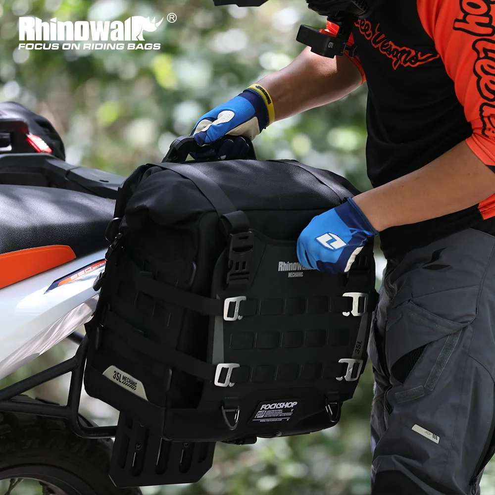 Rhinowalk Motorcycle Side Pannier Bag Waterproof 35L Anti-fall Motorbike Saddle Tail Rear Bag Travel Luggage Storage Bag
Rhinowalk Motorcycle Side Pannier Bag Waterproof 35L Anti-fall Motorbike Saddle Tail Rear Bag Travel Luggage Storage Bag