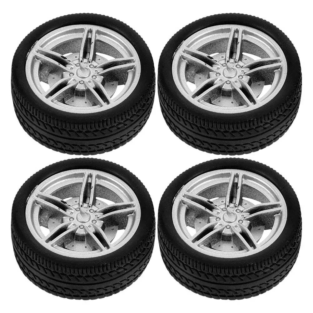 4Pcs Car Rubber Wheels Compact Lightweight for DIY Rc Car Trucks Crafts Kids Science Assembly Wheels Wheel Playthings
4Pcs Car Rubber Wheels Compact Lightweight for DIY Rc Car Trucks Crafts Kids Science Assembly Wheels Wheel Playthings