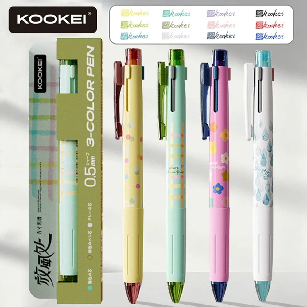 4pcs Kookei Multi Functional Module Pen Color Gel Pen Fast Drying Smooth Hand Account Marking Signature Pen 0.5mm Stationery
4pcs Kookei Multi Functional Module Pen Color Gel Pen Fast Drying Smooth Hand Account Marking Signature Pen 0.5mm Stationery