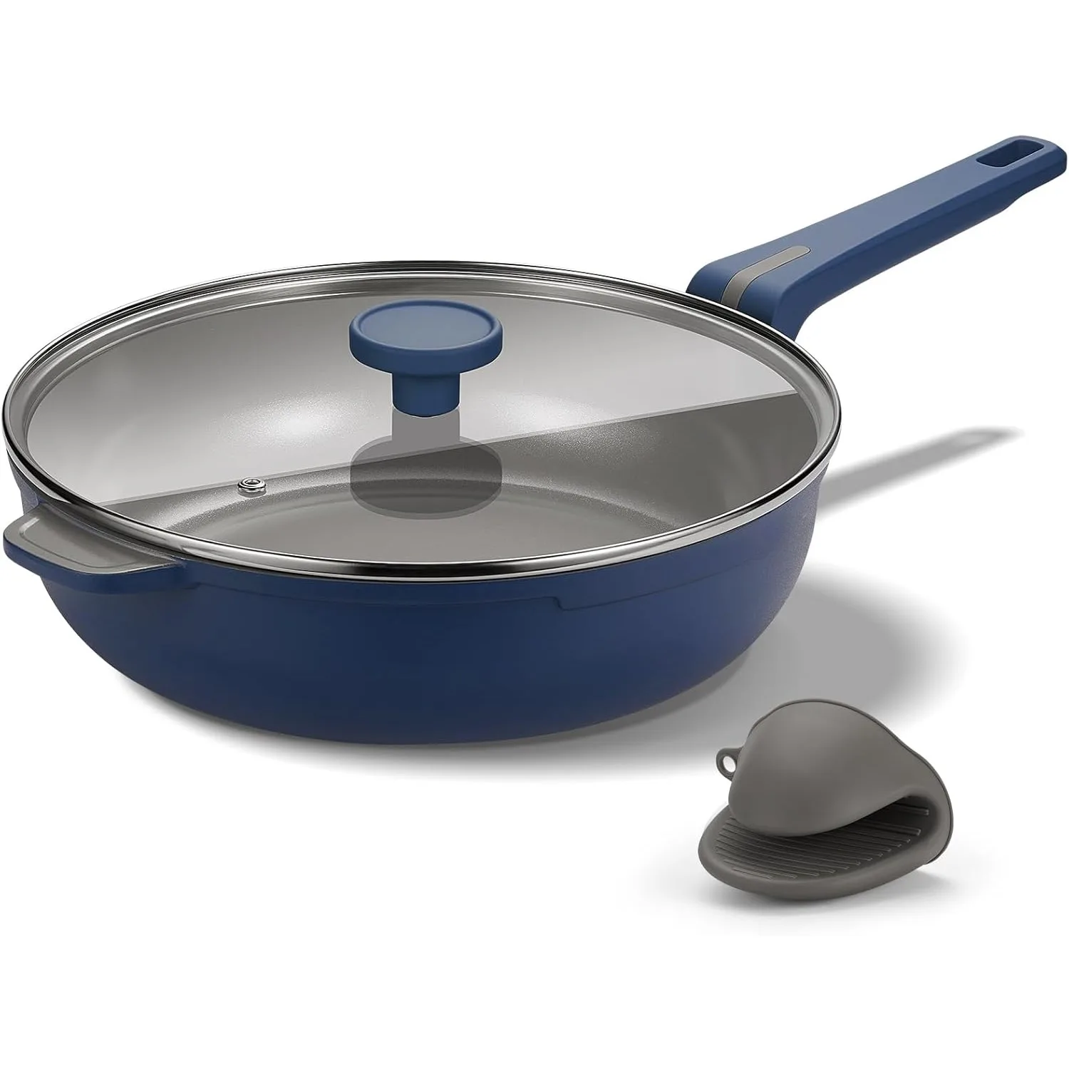 Ceramic covered non stick frying pan, 12 inch/4.5 quart deep frying pan, non stick induction cookware, dishwasher washable
Ceramic covered non stick frying pan, 12 inch/4.5 quart deep frying pan, non stick induction cookware, dishwasher washable