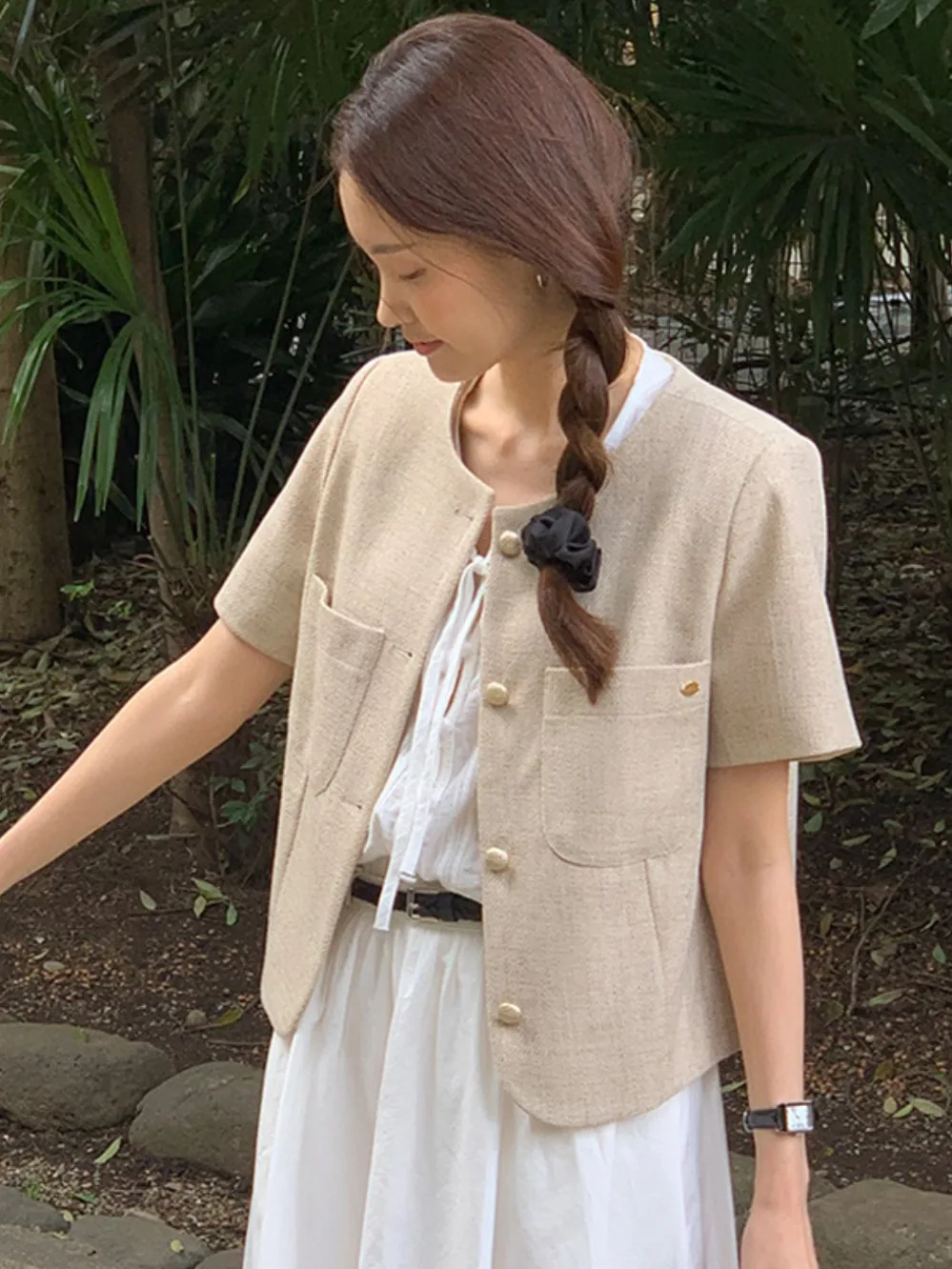 Ele ort Suit Jaet Женский летний модный шикарный тонкий топ на одной пуговице Pure Color V-ne Sweet Sle
Ele ort Suit Jaet Женский летний модный шикарный тонкий топ на одной пуговице Pure Color V-ne Sweet Sle