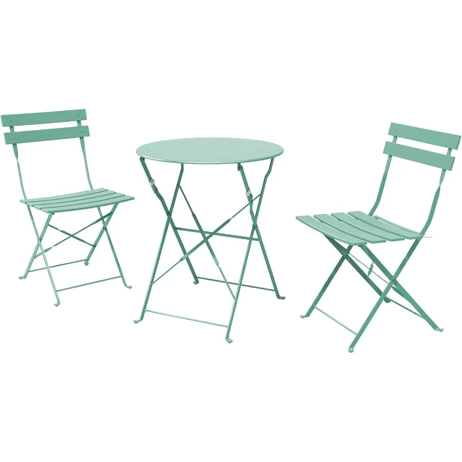 Grand patio 3-Piece Steel Foldable Bistro Set 2 Chairs and 1 Table Weather-Resistant Outdoor/Indoor Conversation Set for Patio
Grand patio 3-Piece Steel Foldable Bistro Set 2 Chairs and 1 Table Weather-Resistant Outdoor/Indoor Conversation Set for Patio