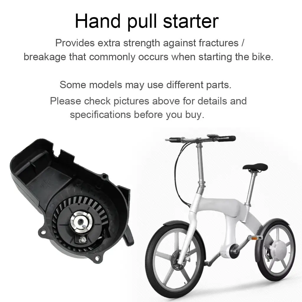 Recoil Pull Starter Durable Black Handle for Mini Gas Bike 50cc Pocket Rocket Pit Bike Motorcycle Parts
Recoil Pull Starter Durable Black Handle for Mini Gas Bike 50cc Pocket Rocket Pit Bike Motorcycle Parts