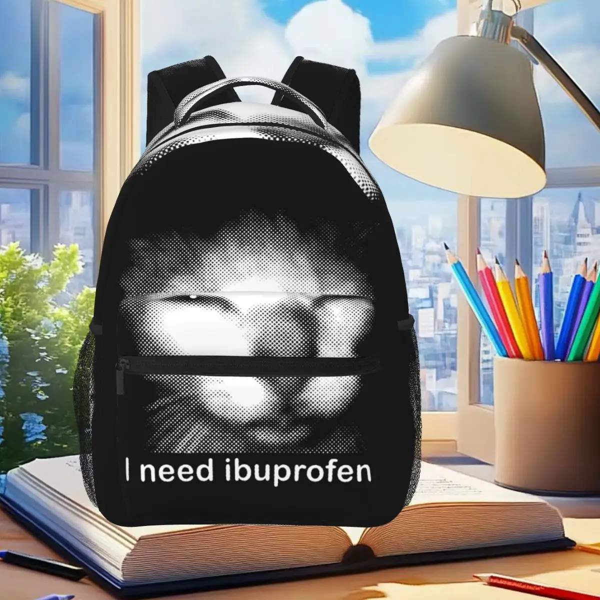 I Need Ibuprofen Graphic Cat Backpack Student Boys Girls BookBag Children School Bag Computer Shoulder Bags for Men Women
I Need Ibuprofen Graphic Cat Backpack Student Boys Girls BookBag Children School Bag Computer Shoulder Bags for Men Women