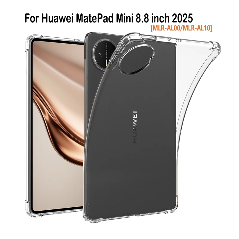 Для Huawei MatePad Mini 8,8 дюйма 2025 защитный чехол MLR-AL00/MLR-AL10 8,8 дюйма утолщенная подушка безопасности мягкий силиконовый прозрачный корпус из ТПУ
Для Huawei MatePad Mini 8,8 дюйма 2025 защитный чехол MLR-AL00/MLR-AL10 8,8 дюйма утолщенная подушка безопасности мягкий силиконовый прозрачный корпус из ТПУ