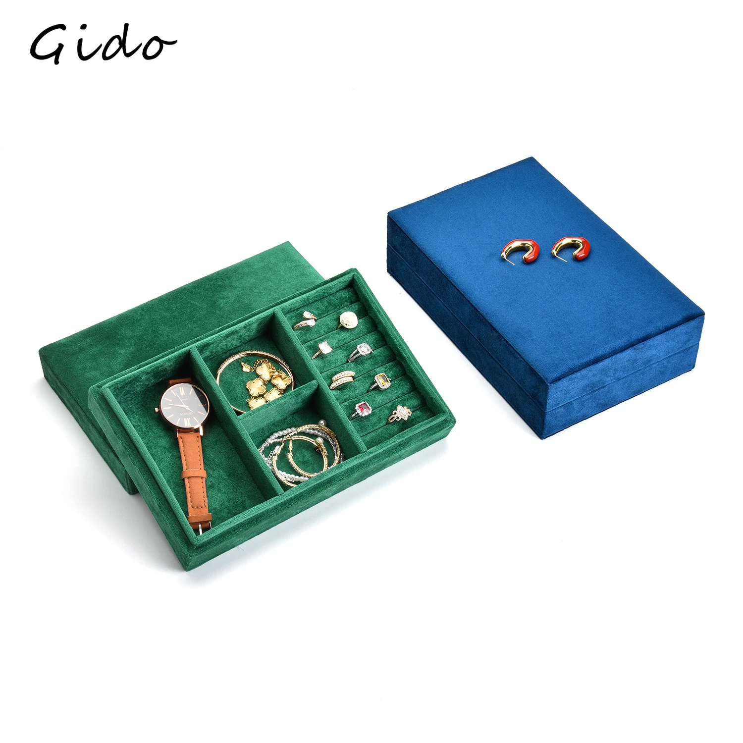 Velvet Premium Jewelry Organizer Ring Pendant Display Storage Box Container Earring Tray Holder Showcase Gift
Velvet Premium Jewelry Organizer Ring Pendant Display Storage Box Container Earring Tray Holder Showcase Gift