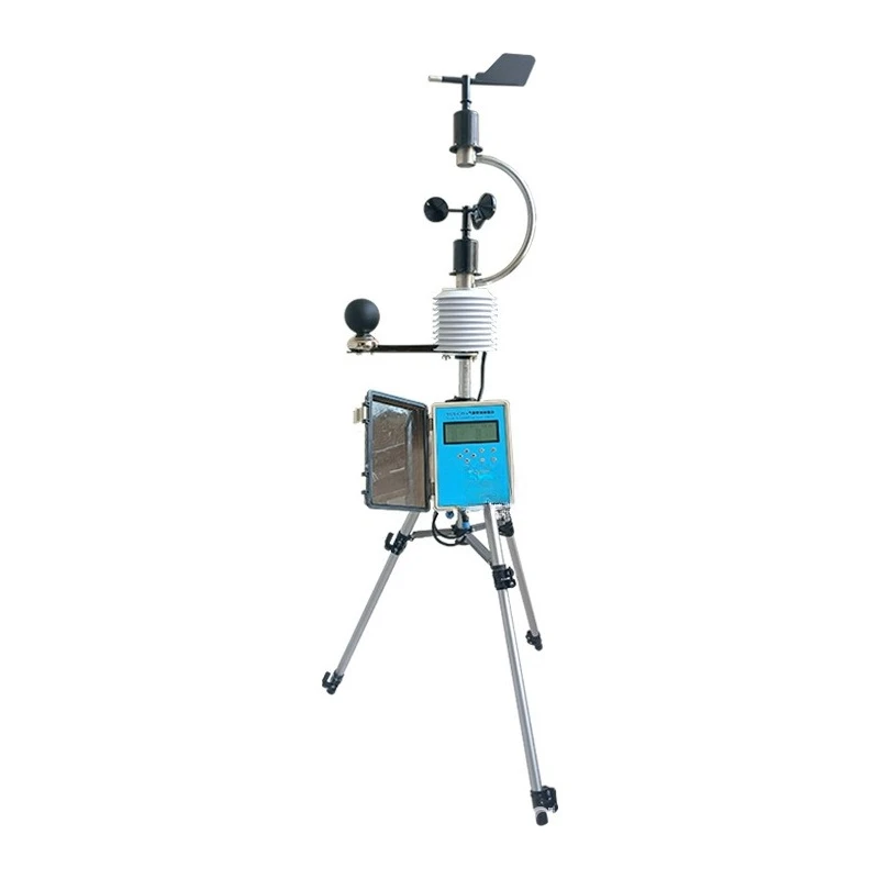 Portable weather station temperature, humidity, air pressure, wind speed, wind direction, black ball temperature
Portable weather station temperature, humidity, air pressure, wind speed, wind direction, black ball temperature
