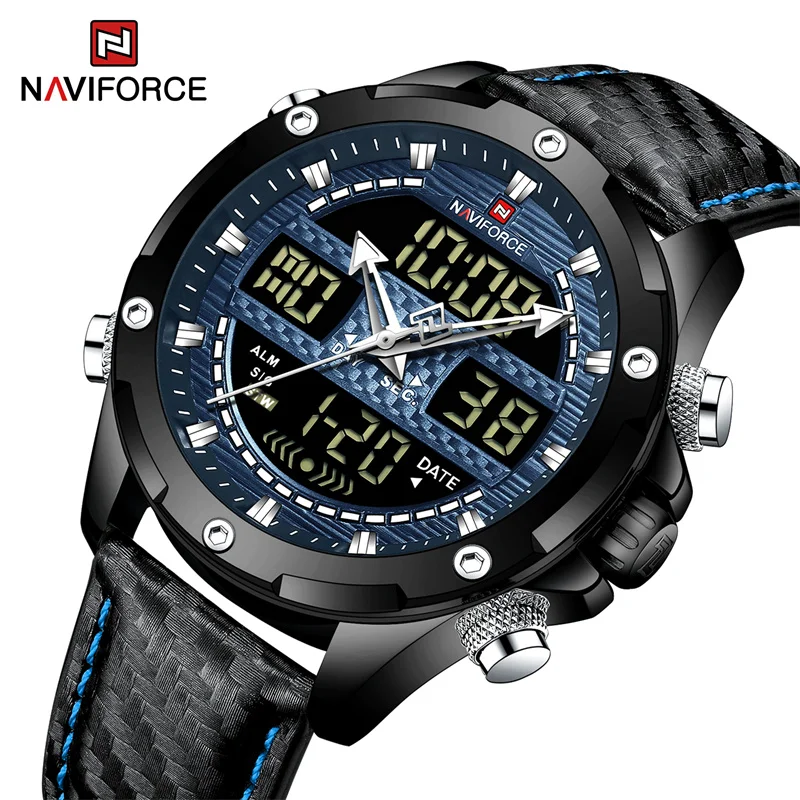 Цифровые мужские наручные часы NAVIFORCE, с ЖК-дисплеем, водонепроницаемые, 30 м, кварцевые часы для занятий спортом, Relogios
Цифровые мужские наручные часы NAVIFORCE, с ЖК-дисплеем, водонепроницаемые, 30 м, кварцевые часы для занятий спортом, Relogios