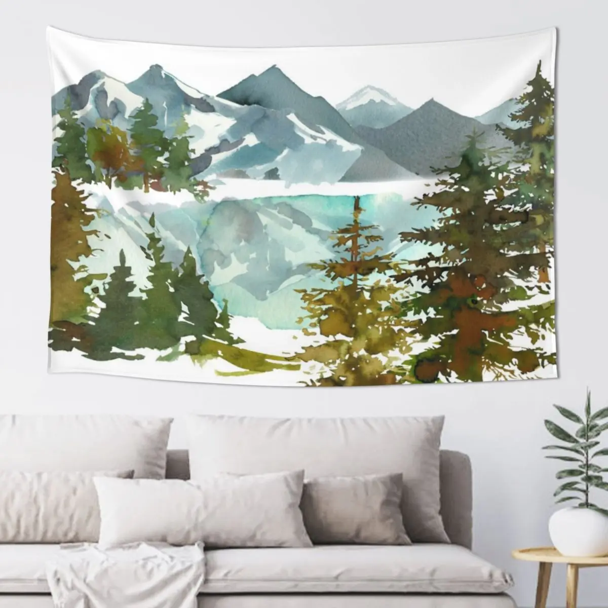 Forest green teal blue watercolor hand painted landscape Tapestry Decorative Wall Wall Hanging Wall Tapestry
Forest green teal blue watercolor hand painted landscape Tapestry Decorative Wall Wall Hanging Wall Tapestry