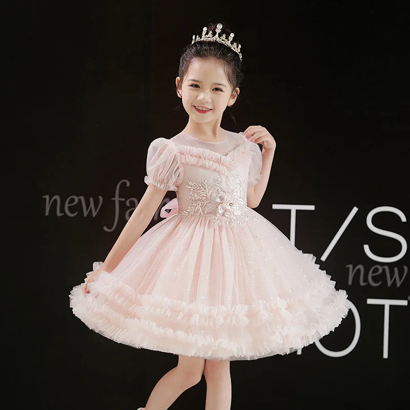 Платье для девочек, летнее платье принцессы с цветочным узором для девочек, праздничное шоу, пушистое сетчатое платье для девочек
Платье для девочек, летнее платье принцессы с цветочным узором для девочек, праздничное шоу, пушистое сетчатое платье для девочек