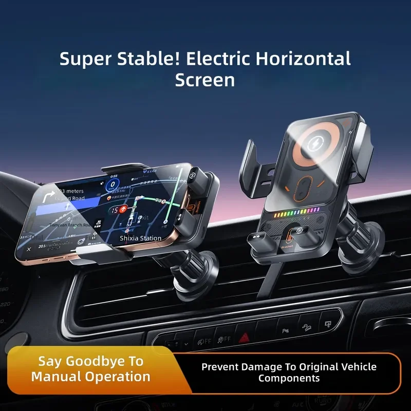 New Car Phone Holder Infrared Electric Induction Wireless Charger Air Outlet Rotatable Navigation Phone Bracket
New Car Phone Holder Infrared Electric Induction Wireless Charger Air Outlet Rotatable Navigation Phone Bracket