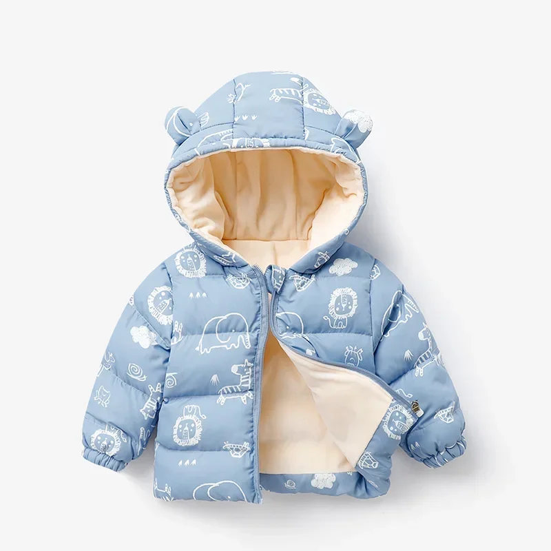 Toddler Baby Winter Coats Kids Velvet Thick Warm Hooded Jackets Boys Girls Cartoon Print Down Cotton Outerwear
Toddler Baby Winter Coats Kids Velvet Thick Warm Hooded Jackets Boys Girls Cartoon Print Down Cotton Outerwear