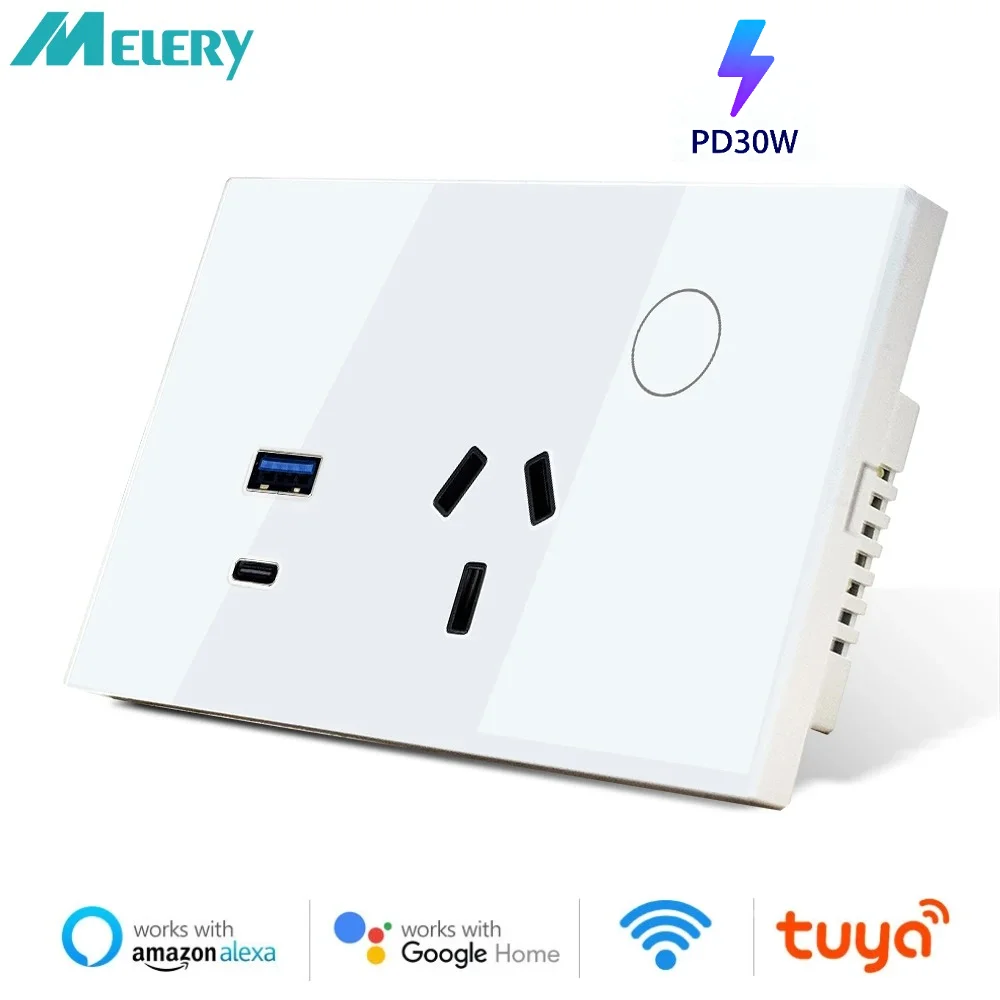 Настенная розетка Melery AU, Wi-Fi, Tuya, умная электрическая вилка, розетка USB TYPE-C, сенсорный беспроводной пульт дистанционного управления, Alexa Google Home
Настенная розетка Melery AU, Wi-Fi, Tuya, умная электрическая вилка, розетка USB TYPE-C, сенсорный беспроводной пульт дистанционного управления, Alexa Google Home