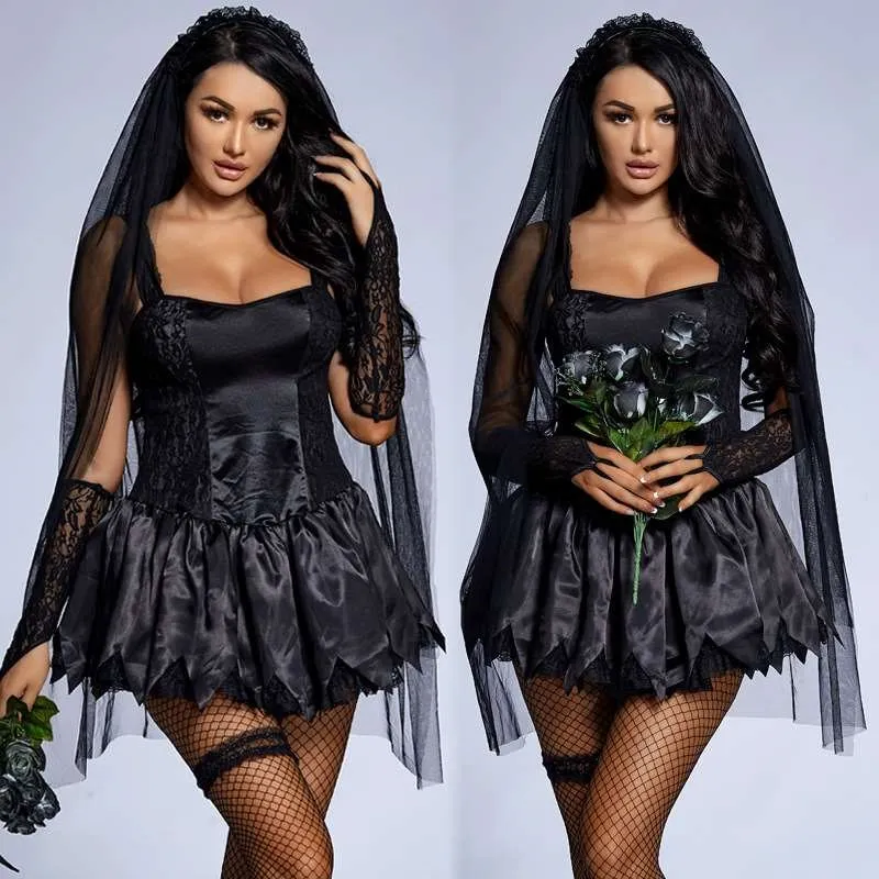 Halloween Roleplaying Costume Cosplay Ghost Bride Skirt Women's Ethnic Stage Wear Fashionable Spring Collection Item
Halloween Roleplaying Costume Cosplay Ghost Bride Skirt Women's Ethnic Stage Wear Fashionable Spring Collection Item